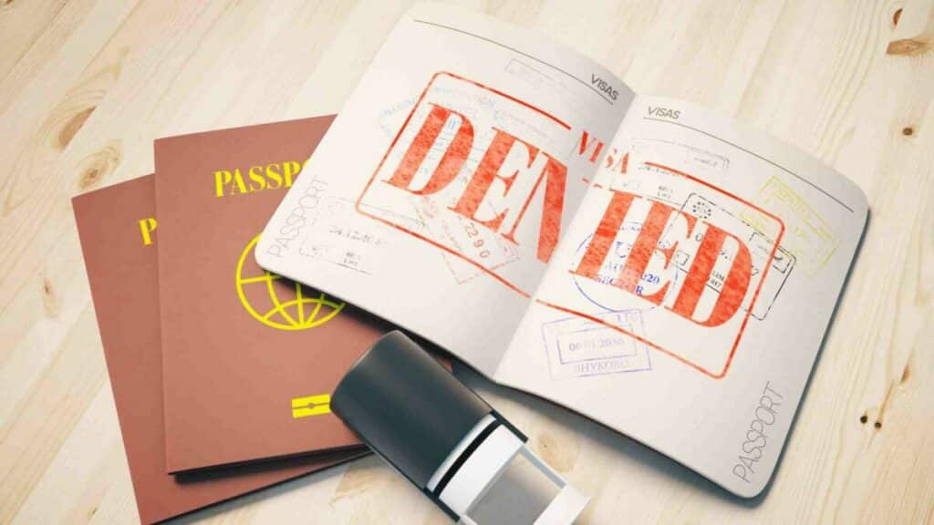 E1 visa application got a denied stamp