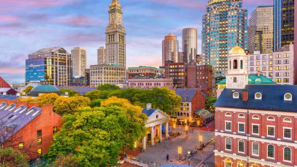 Looking at New York scenery because of L-1 benefits