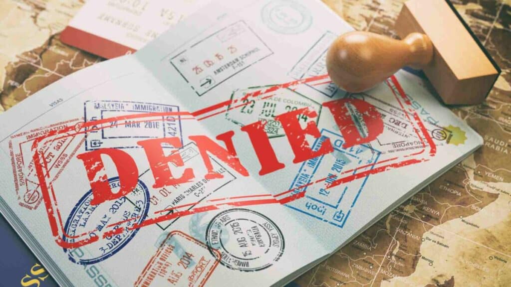 l-1 visa denial stamp